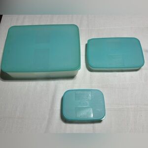Tupperware Vintage Container Set of 3
